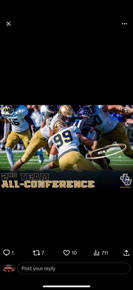 Bees Football (@bbhfootball) on Twitter photo Bees Football congratulates Luke Gibbons and Ben Day on great seasons and all conference honors for JCU. Good Luck this Saturday <a href="/JCUFootball/">John Carroll Football</a> <a href="/Ben_day29/">Ben Day</a> <a href="/lukegibbons00/">Luke Gibbons</a> Bees Football congratulates Luke Gibbons and Ben Day on great seasons and all conference honors for JCU. Good Luck this Saturday <a href="/JCUFootball/">John Carroll Football</a> <a href="/Ben_day29/">Ben Day</a> <a href="/lukegibbons00/">Luke Gibbons</a>