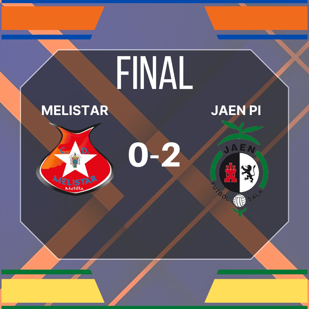 FINAL EN EL IMBRODA 

<a href="/Melistar_FS/">MELISTAR FS - Melilla Ciudad del Deporte</a> 0-2 <a href="/JaenFS/">Jaén Paraíso Interior FS</a> 

Pese a la buena imagen y varias ocasiones falladas, finalmente se impuso la lógica y caemos con la cabeza alta ante uno de los mejores equipos de la competición. 
Mucha suerte a los amigos de Jaén en esta Copa.