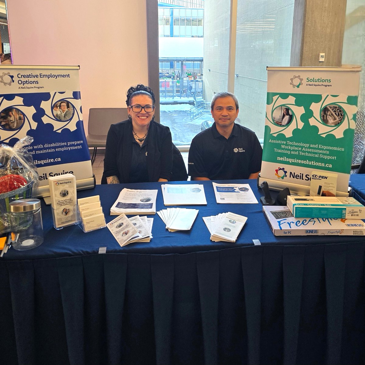 Neil Squire (@neilsquiresoc) on Twitter photo Shannel and Tyrone from our Calgary office attended an International Day of Persons with Disabilities Breakfast, Keynote, and Resource Fair hosted by Career Connection at <a href="/BowValley/">Bow Valley College</a>.
#NeilSquire #CreativeEmploymentOptions #AssistiveTechnology #Solutions #IDPWD #IDPWD2024 Shannel and Tyrone from our Calgary office attended an International Day of Persons with Disabilities Breakfast, Keynote, and Resource Fair hosted by Career Connection at <a href="/BowValley/">Bow Valley College</a>.
#NeilSquire #CreativeEmploymentOptions #AssistiveTechnology #Solutions #IDPWD #IDPWD2024