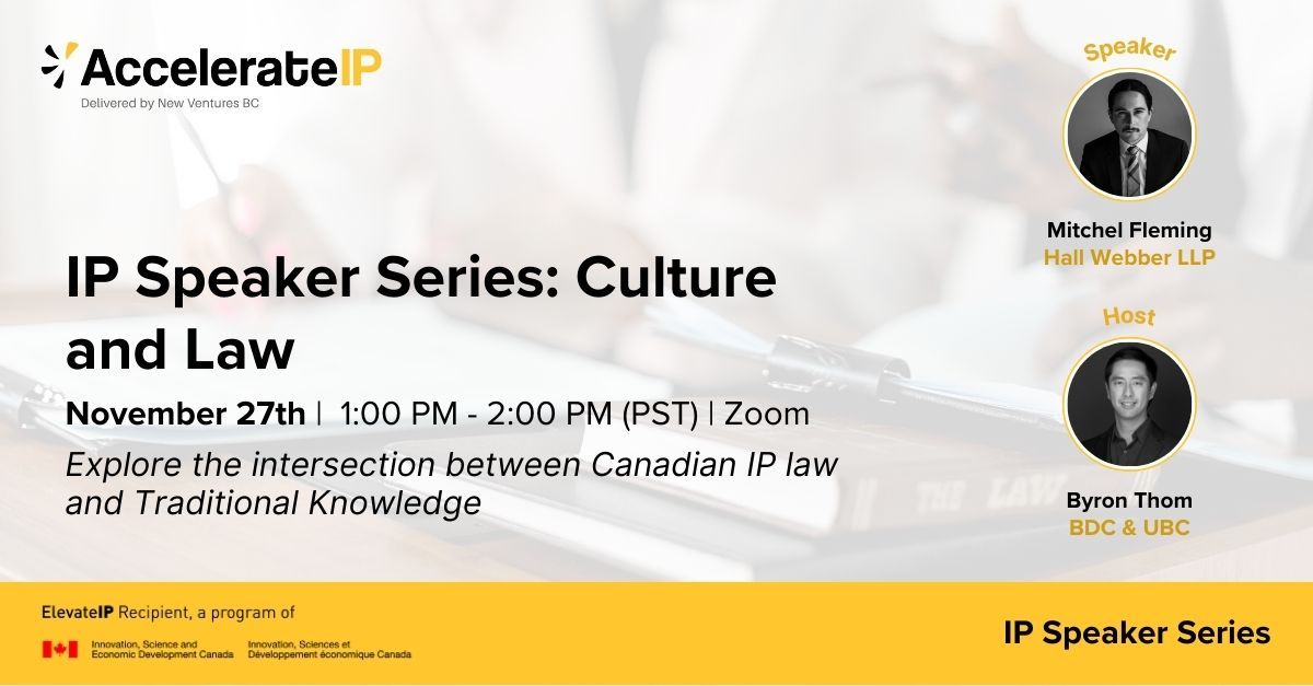 👉  Last Chance to Register!

The next IP Speaker Series session, Culture &amp; Law, is happening TOMORROW!

Don’t wait – secure your spot today! 🎟️ ow.ly/4Vlk50Ugjb7

#IPSpeakerSeries #AccelerateIP