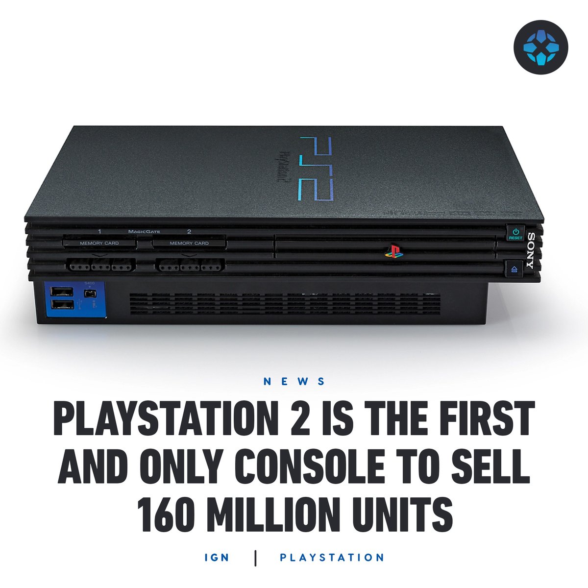 Sony has finally confirmed the PlayStation 2 officially sold 160 million units, further cementing it as the best-selling console of all time. bit.ly/4eNkZ2C