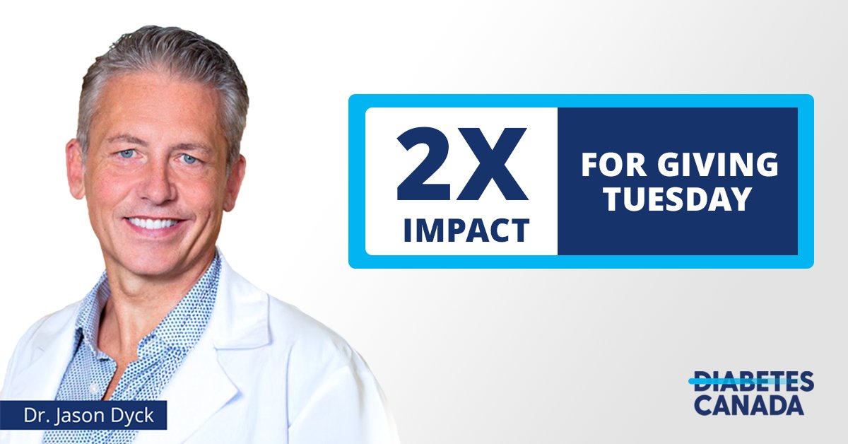 With #GivingTuesday around the corner, you have the chance to DOUBLE your impact to help #EndDiabetes! Manulife is matching all gifts to Diabetes Canada up to $100,000. Donate now: ow.ly/S8Rm50Ugb7M.