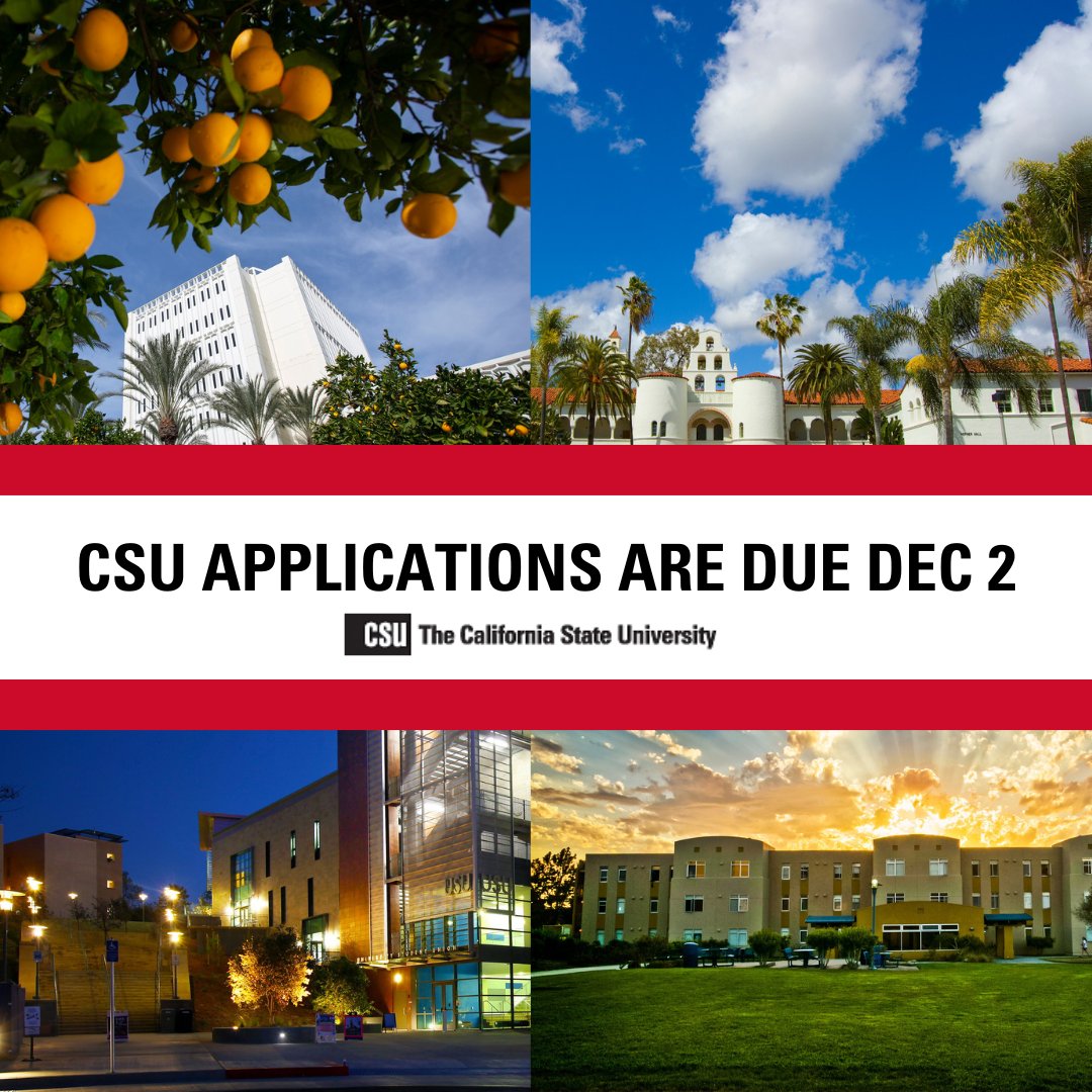 calstate's tweet photo. Need help completing your #CalState application for the fall 2025 term?
Applicant support is available Mon – Fri, 6 AM – 5 PM PT. Be sure to have your CAS ID number when contacting #CalStateApply.
Help Center: https://t.co/YAD0KLefUm
Link to apply: https://t.co/HBpDfWC76s https://t.co/vs7J0OnDXf