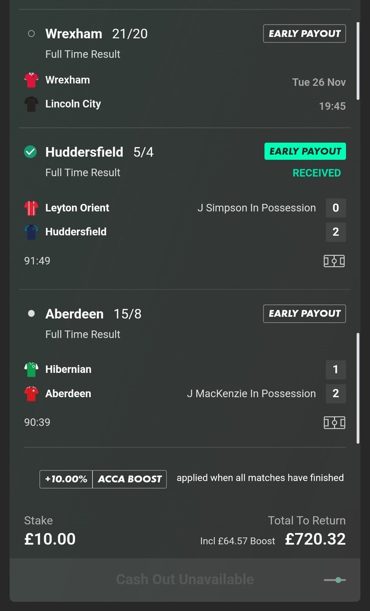 ohara1808's tweet photo. @_danduff @bet365 Same! Checked several times after Wrexham was done and there was still aberdeen betting available https://t.co/rN6inywHCv