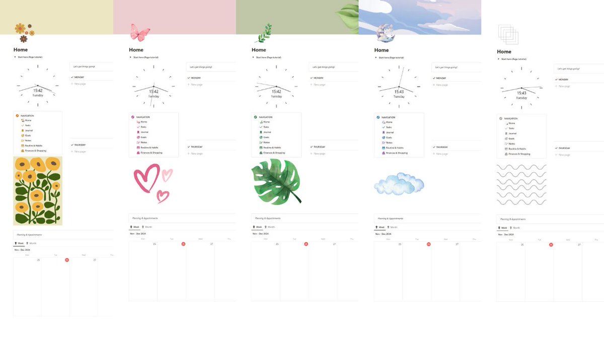 Made a new Notion template: The ultimate Simple set-up 🌸

Comes with everything you need to start managing your life but ✨simple✨so it's perceft for people who are just getting started with Notion!

It comes in 5 different color schemes to pick from as well 💛🩷💚💜🩶
#notion