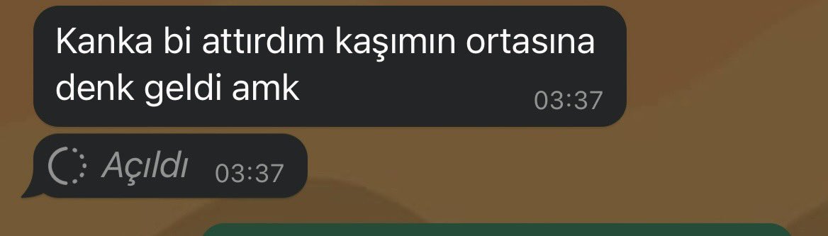 helal olsun tam ortasına tutturmus