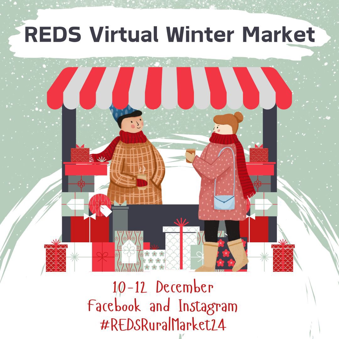 🌟Save the Date🌟

The REDS Virtual Winter Market is back! This year it will be held on Instagram and Facebook over the 10th-12th of December. We are currently taking entries, and anyone listed on REDS can take part. The deadline is 3 December. 

#REDSRuralMarket24 #SupportRural