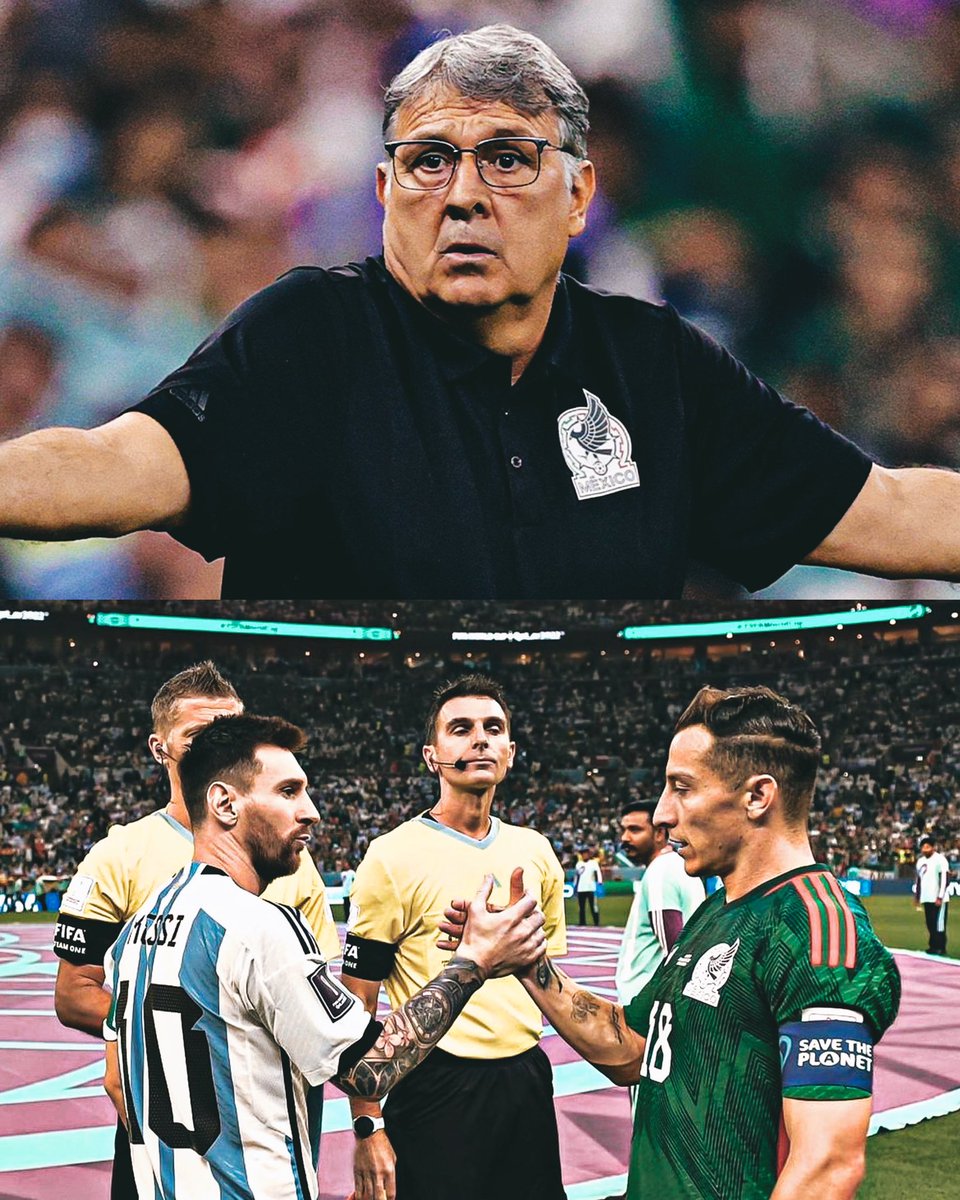 AllFutbolMX's tweet photo. Exactly 2 years ago today, Gerardo ‘Tata’ Martino had the opportunity to knock Argentina out of the World Cup.

He benched Edson Alvarez and Johan Vasquez, and played without a striker in the starting XI. 

Santi Gimenez was left at home. 🇲🇽🇦🇷 https://t.co/GqPvYHa9GW