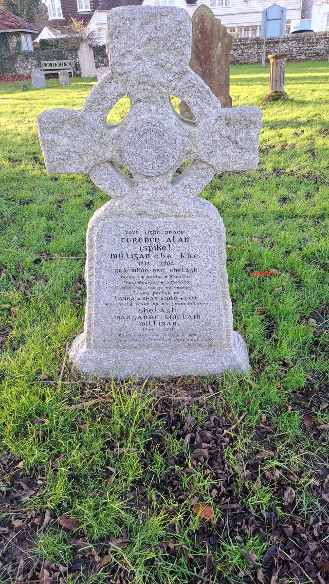 Visit to Rye Harbour to see spoonbills and Winchelsea to find Spike Milligan's grave with the classic inscription "l told you l was ill", but had to be in gaelic!