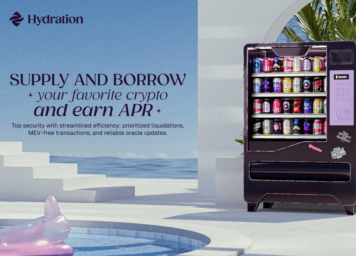 You can now supply your favorite crypto, earn interest on it, and use it as collateral for borrowing

The DeFi Renaissance will be hydrated💧

app.hydration.net/borrow/markets