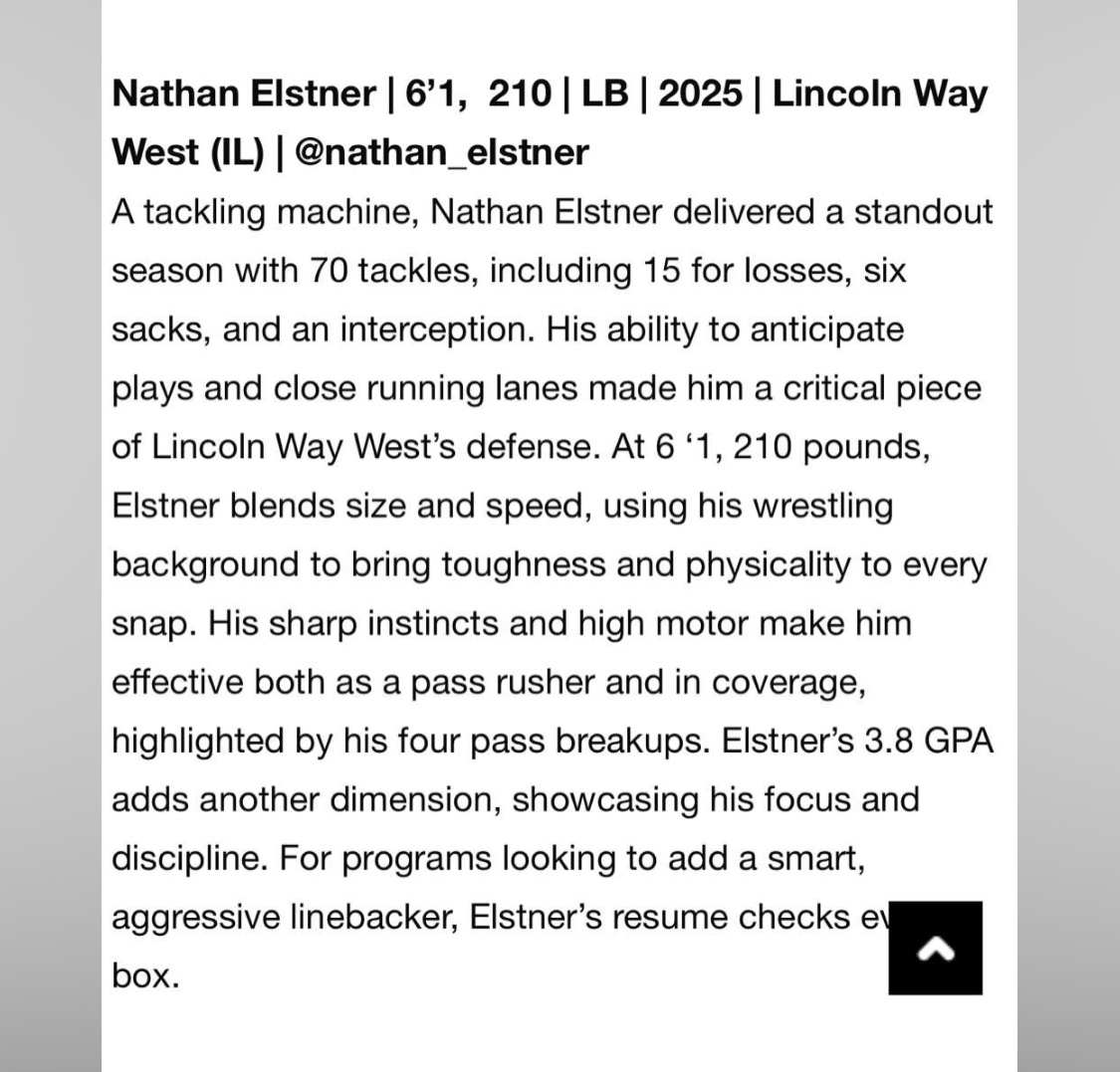 Thank you <a href="/sixstarfootball/">Six Star Football | PLUS+</a> for the write up