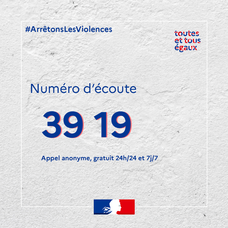 egalite_gouv's tweet photo. #ArrêtonsLesViolences | 📢 Victime de violences au sein du couple, de violences sexistes et sexuelles hors du couple, parlez-en ! 

📞Des numéros d'urgences et d'écoute sont gratuits et disponibles 24h/24 et 7j/7 ⤵