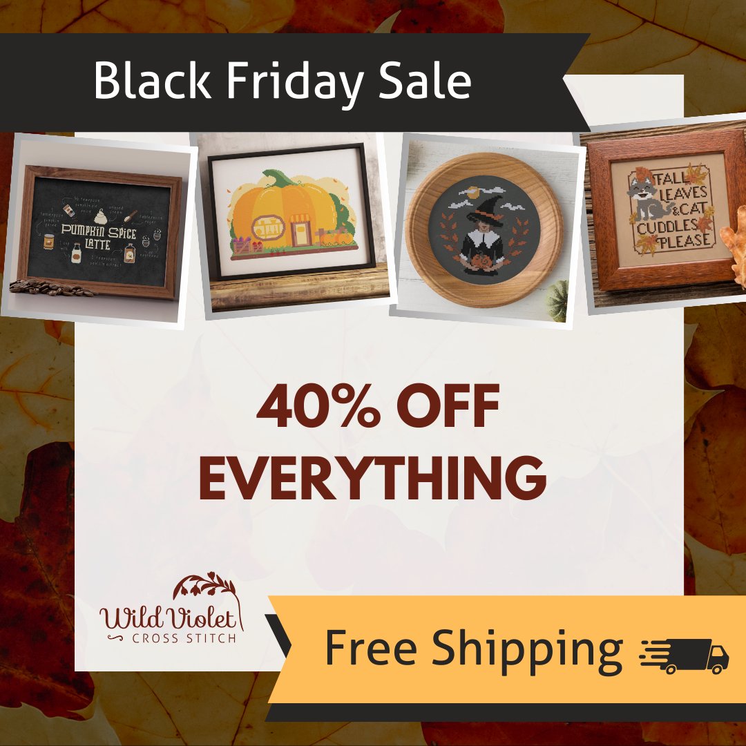 WildVioletCS's tweet image. Early Black Friday⚡ 

Here’s What You’ll Love: 
🧵 40% Off All Cross Stitch Patterns and Merch 
🚚 Free Shipping 

wildviolet.co