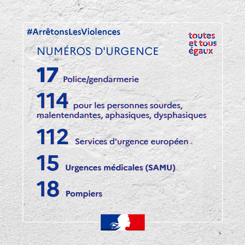 egalite_gouv's tweet photo. #ArrêtonsLesViolences | 📢 Victime de violences au sein du couple, de violences sexistes et sexuelles hors du couple, parlez-en ! 

📞Des numéros d'urgences et d'écoute sont gratuits et disponibles 24h/24 et 7j/7 ⤵