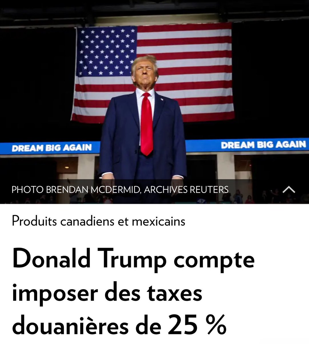 FredBeauchemin's tweet photo. Comme candidat à la chefferie, je veux que le Québec se positionne avec force et ardeur. Il faut envisager toutes les options : si les USA vont de l’avant avec cette taxe, nous aurons pas le choix que de répondre par une taxe réciproque sur une liste de produits américains, produits dans des États républicains. #PolQc

🔗 : https://t.co/ilMhmlGizk