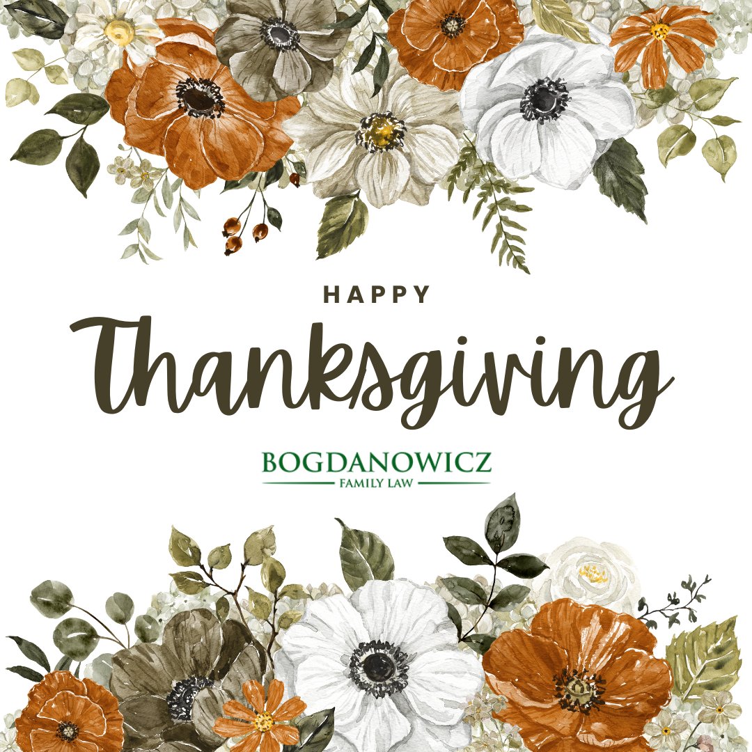 Gratitude is at the heart of our work at Bogdanowicz Family Law. This Thanksgiving, we’re especially grateful for the trust our clients place in us, and for the opportunity to make a difference. 
- 
#BogFamilyLaw #FamilyLaw #DFWFamilyLaw #Law #HappyThanksgiving #ThanksgivingDay