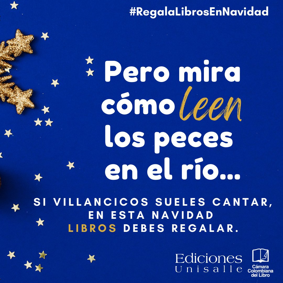 Llegó la época de compartir en familia, cantar villancicos y dar muchos regalos.
No hay mejor regalo que uno lleno de aventuras, emociones y sueños: ¡un libro! 📚❤️
Nos unimos con la <a href="/CamLibro/">Cámara Colombiana del Libro</a>  para invitarte a sorprender en esta Navidad. #RegalaLibrosEnNavidad🎄📚
