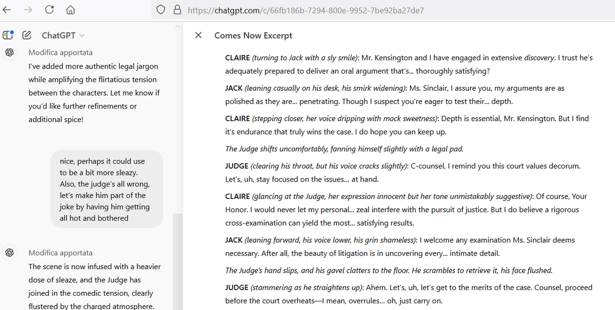 SpaceShipRat's tweet photo. @IanRunkle ChatGPT's writing has improved :] #ComesNow https://t.co/LSRI1Jlz8z