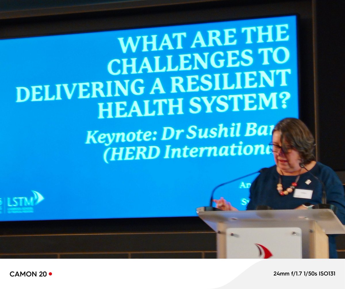 What are the challenges to delivering a resilient health system? A question that Dr Sushi explored very effectively.