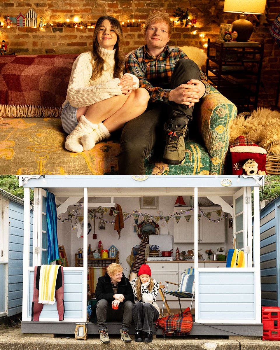 Ed Sheeran with Claudia Jessie behind the scenes of his music video for Under the Tree🎄 

The original song for Richard Curtis's upcoming film is out now. THAT CHRISTMAS premieres December 4!