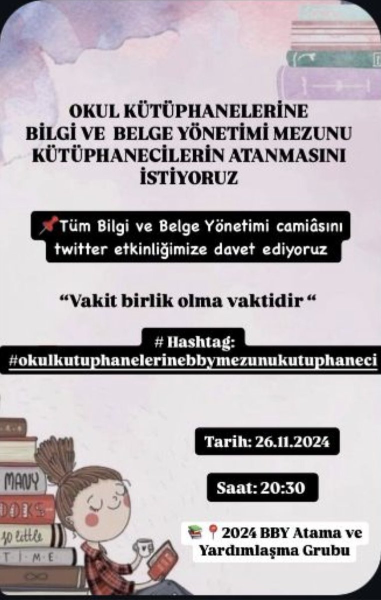 ArsivDer's tweet photo. Okul kütüphanelerinde işine aşık, işinin ehli, okumaya seven ve sevdiren gerçek hafız-ı kütübler görmek istiyoruz. #bby #okulkutuphanelerinebbymezunukutuphaneci https://t.co/zWUuXVKMgf