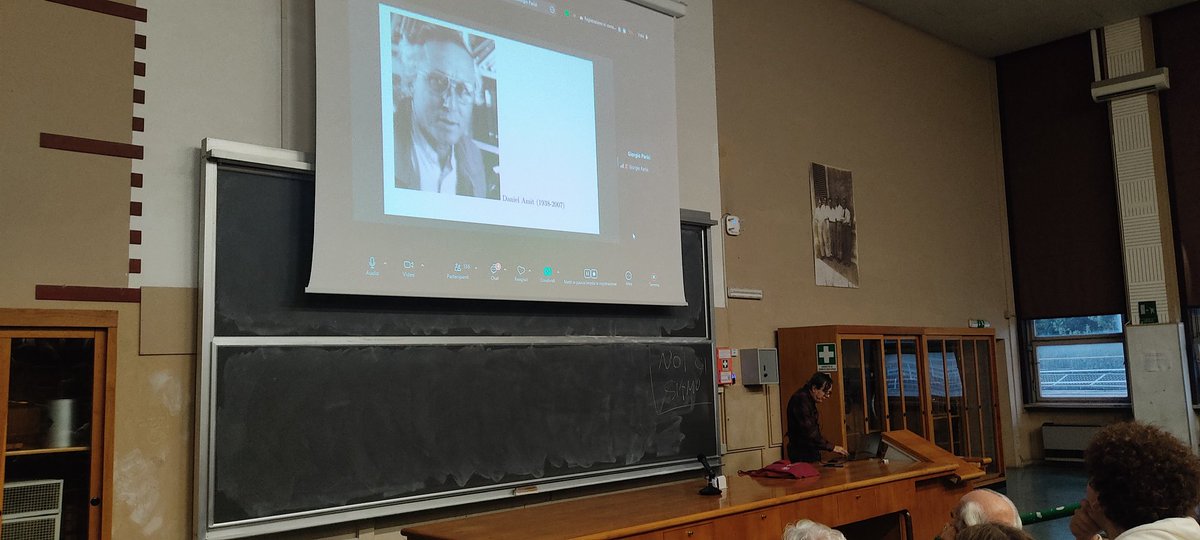 baldassa's tweet photo. @giorgioparisi remembering Daniel Amit at Sapienza University ❤️ https://t.co/RX8zRppTgb https://t.co/wGUoIoI0QJ