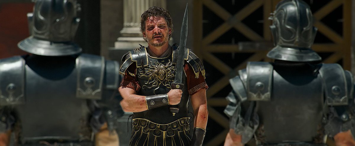 screenscaps's tweet photo. pedro pascal in gladiator II (2024) https://t.co/ci0IyTmBfq