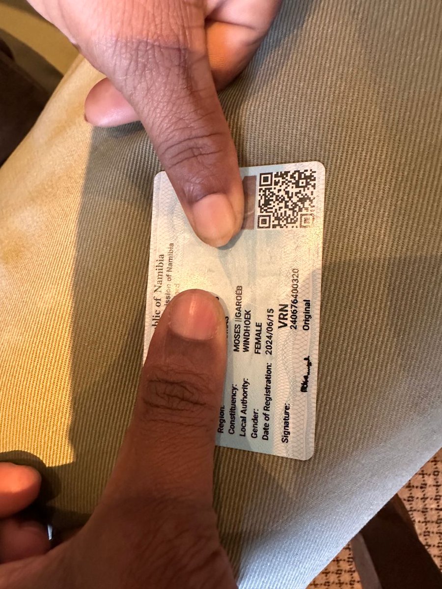 TheNamibian's tweet image. SAME CARD, DIFFERENT NUMBER … Members of the Electoral Commission of Namibia’s (ECN) political representative committee discovered two cards for the same person with different voter registration numbers.