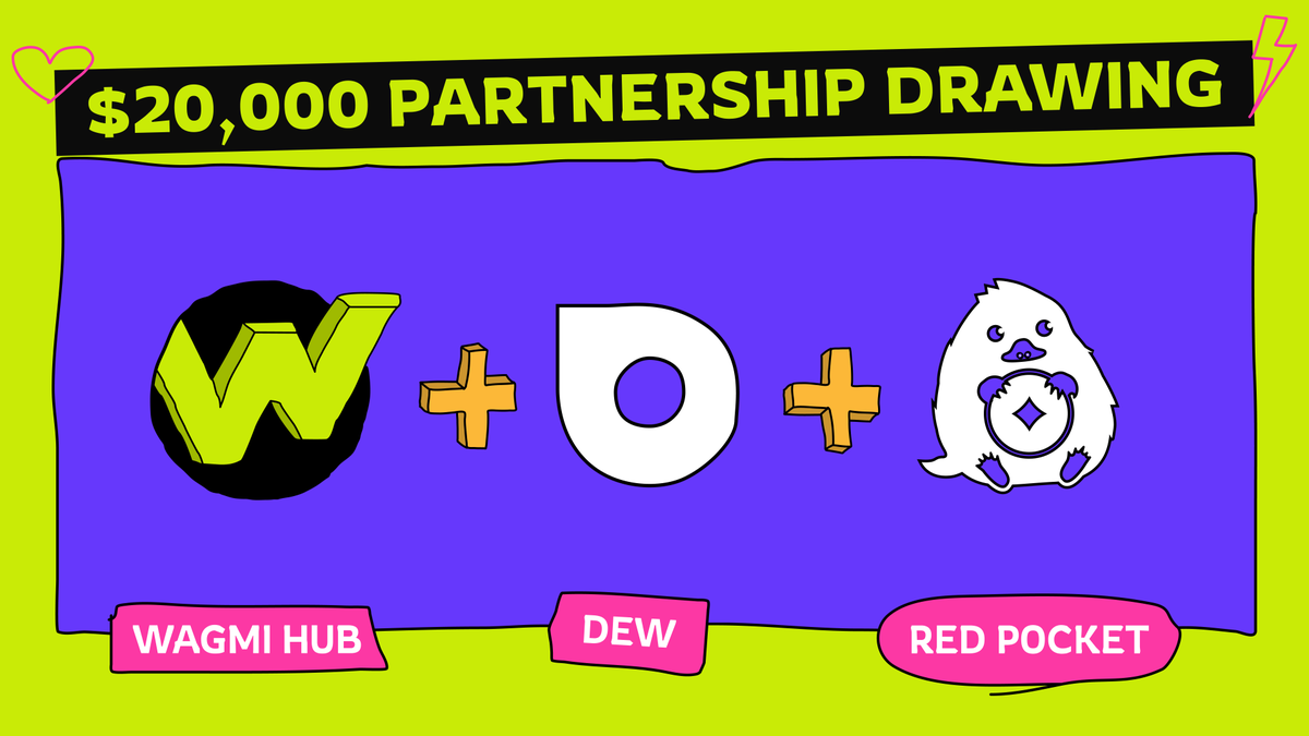 WagmiHub's tweet photo. 🤑 $20,000 Giveaway in partnership with DEW!

We proudly announce a partnership with @Dew_HQ, the #1 NFT marketplace & launchpad on @0xPolygon

DEW incubates innovative projects such as Red Pocket, a Social-Fi game on TON.

🔥 As part of our collaboration, Red Pocket is giving away a $20,000 prize pool in $SNIFF tokens to our community

😉 Don’t miss your chance to earn, complete simple tasks in WAGMI HUB App