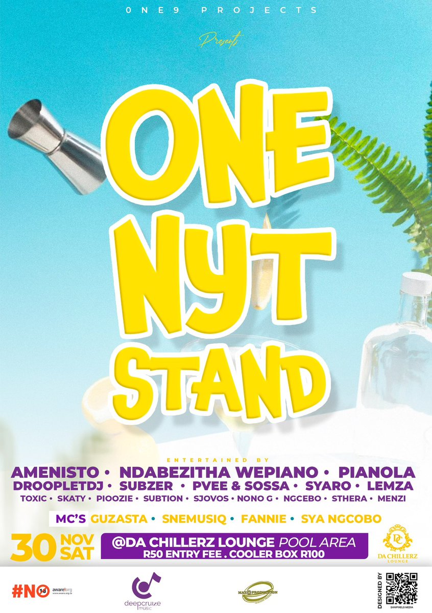 Deejay_subzer's tweet image. This coming weekend we blessing uLundi Groovists with exclusive dance music upcoming tunes from various artis including Dj Subzer’s new single Enhle

Comes theough and party with us on the 30th November at Da Chillerz Lounge Ulundi