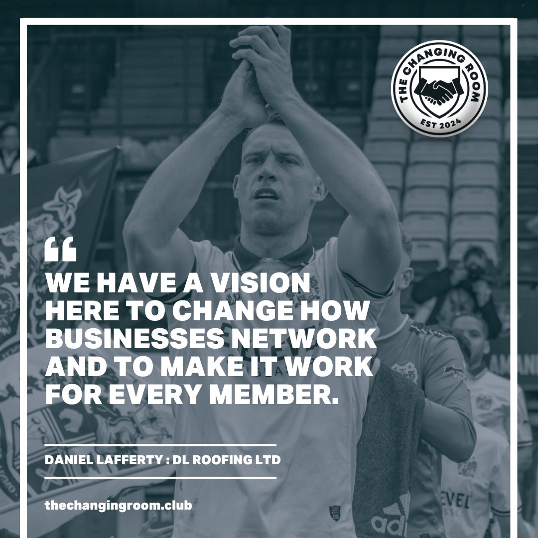Our vision is for every member to gain something from our meetings.... we are all in it as a team and that's just one thing we have brought from our experience in sports into The Changing Room ethos.

#business #businessnetwork #networking #sportsnetwork