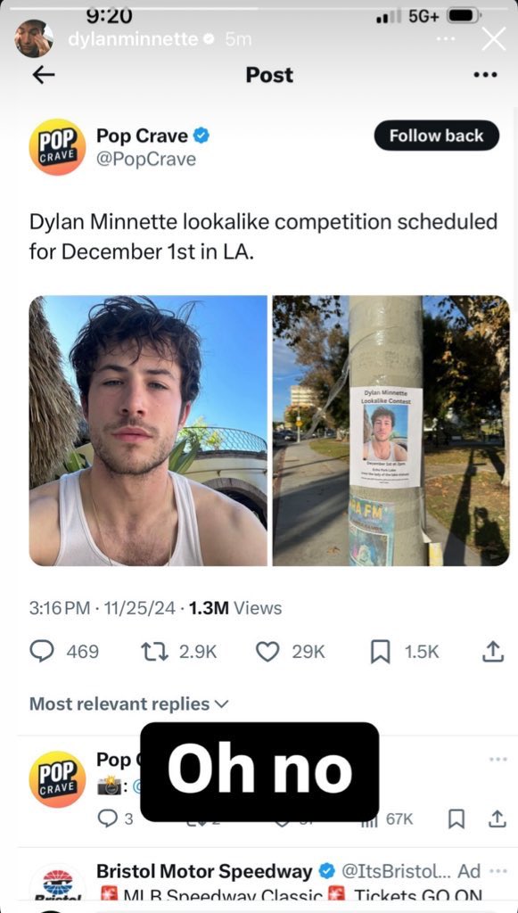 walletsdaily's tweet photo. Does anyone know who this guy is? Why is he posting about the Dylan Minnette lookalike contest? Does he think he’s going to win? https://t.co/VjdrsSHwmn