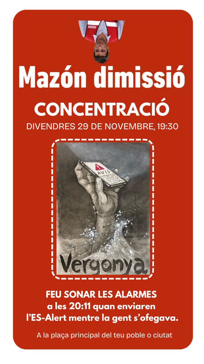 Este divendres farà un mes de la tragèdia de la DANA i ens concentrarem per denunciar la mala gestió del govern valencià a més de mostrar el nostre suport als damnificats

📆Divendres 29 de novembre
⏰ 19.30 hores
📍Plaça de l'Ajuntament 

Porteu les vostres millors pancartes! ✊🏿