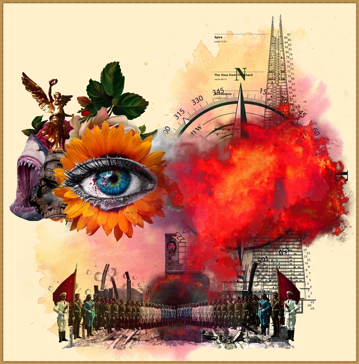 MabalMovement's tweet photo. Gm
no day without collage

helloWAR on @drip_haus 
"flags of existence flutter among the rubble of destroyed buildings"

let's secure it👇

https://t.co/3EyO14vHlY https://t.co/W62bbM2Hq6