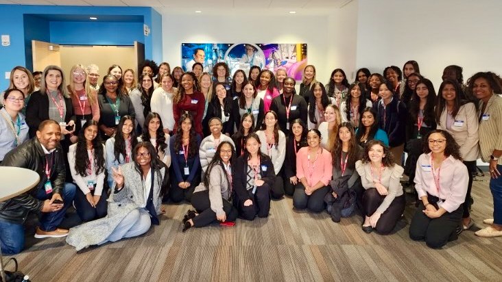 Girls from PHS Engineering and Health Sciences academies at took a deep dive into career readiness at a Junior Achievement job shadow event for young women at <a href="/Merck/">Merck</a> in Rahway! Students gained knowledge and insight, and connected with passionate mentors. #PwayLearns #PwayInspires