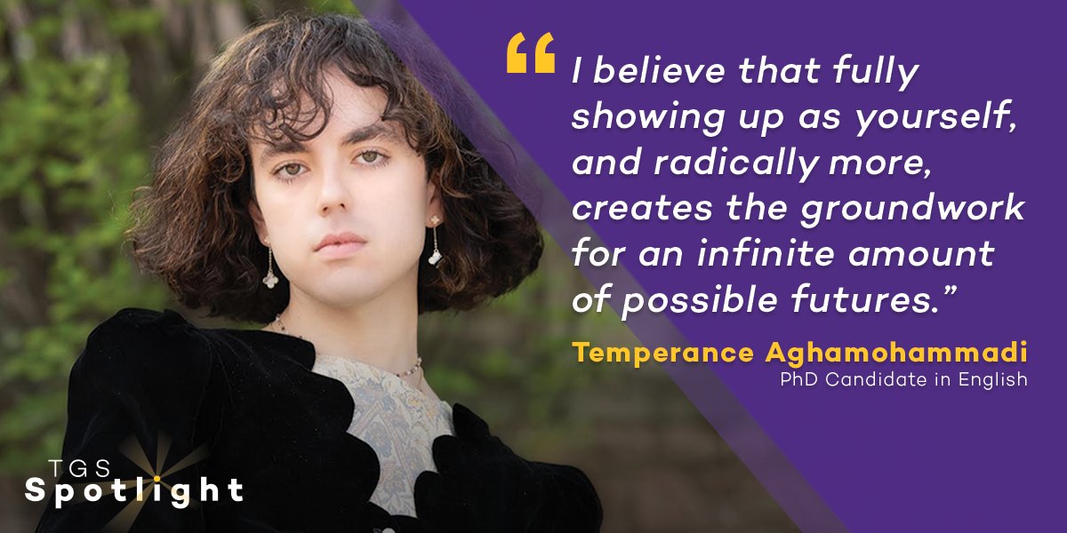 Temperance Aghamohammadi is a first-year PhD student in English in the Weinberg College of Arts and Sciences. She studies global radical poetry and poetics written by women, queer writers, and writers of color. spr.ly/6017tTbuZ
