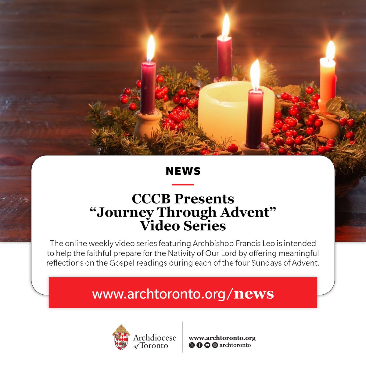 NEWS: CCCB Presents "Journey Through Advent" Video Series bit.ly/news-AdventRef… #catholicTO <a href="/CCCB_CECC/">CCCB</a>