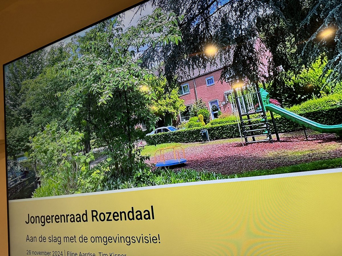 Ook #jongeren denken mee over de #Omgevingsvisie <a href="/Rozendaal_GLD/">Gemeente Rozendaal</a>.