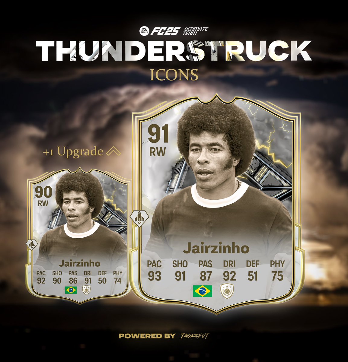 THUNDERSTRUCK THIS FRIDAY! 🌩️
the icons leaked… looking INSANE 
GULLIT 🇳🇱
ZIDANE 🇫🇷
THURAM 🇫🇷
VIEIRA 🇫🇷
ZICO 🇧🇷
JAIRZINHO 🇧🇷
MATTHAÜS 🇩🇪
RAÚL 🇪🇸
#thunderstruck #gullit #zidane