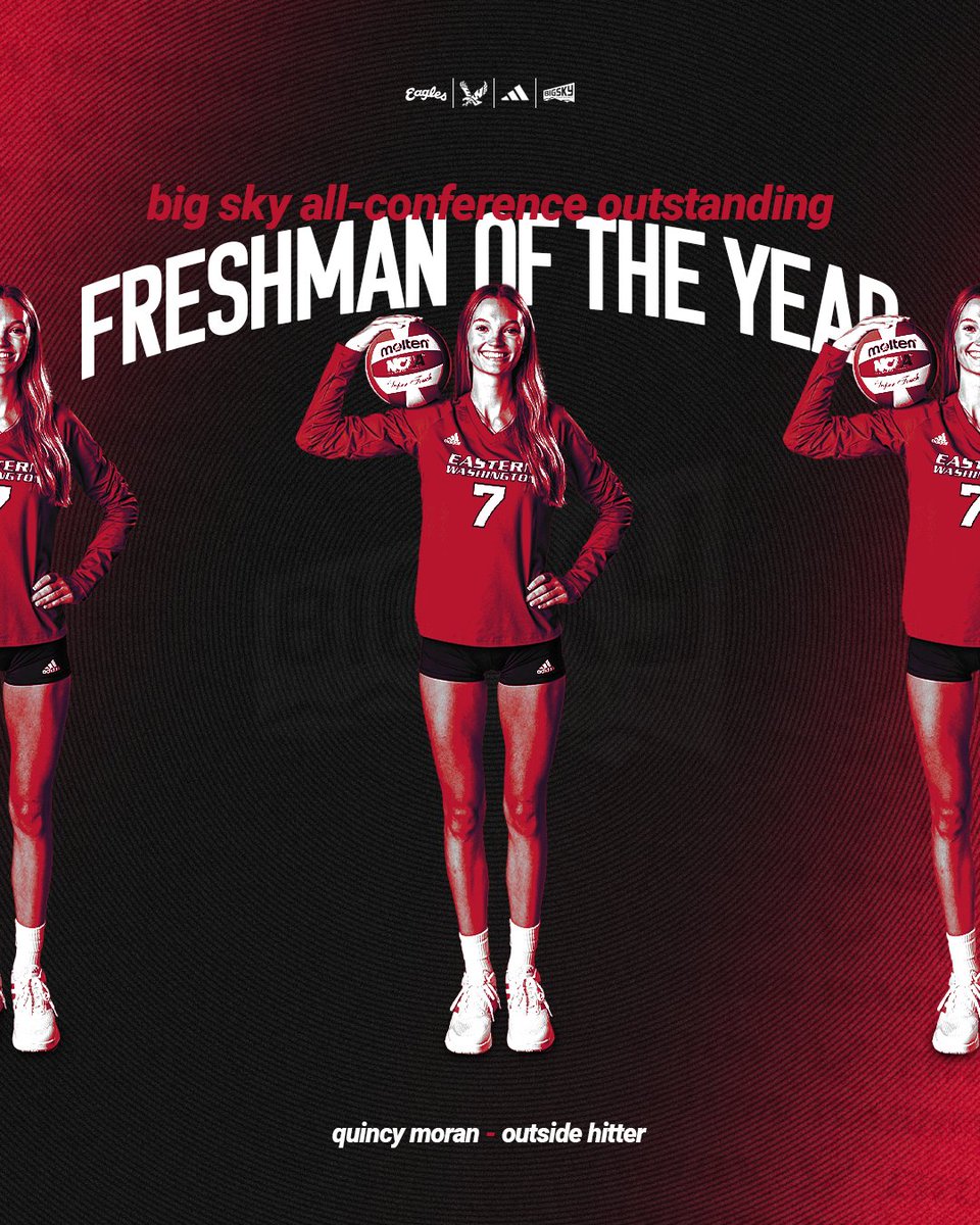 For the first time since 2005, Quincy Moran has been name the Big Sky Outstanding Freshman of the Year!
#GoEags #NCAAVB BigSkyMBB