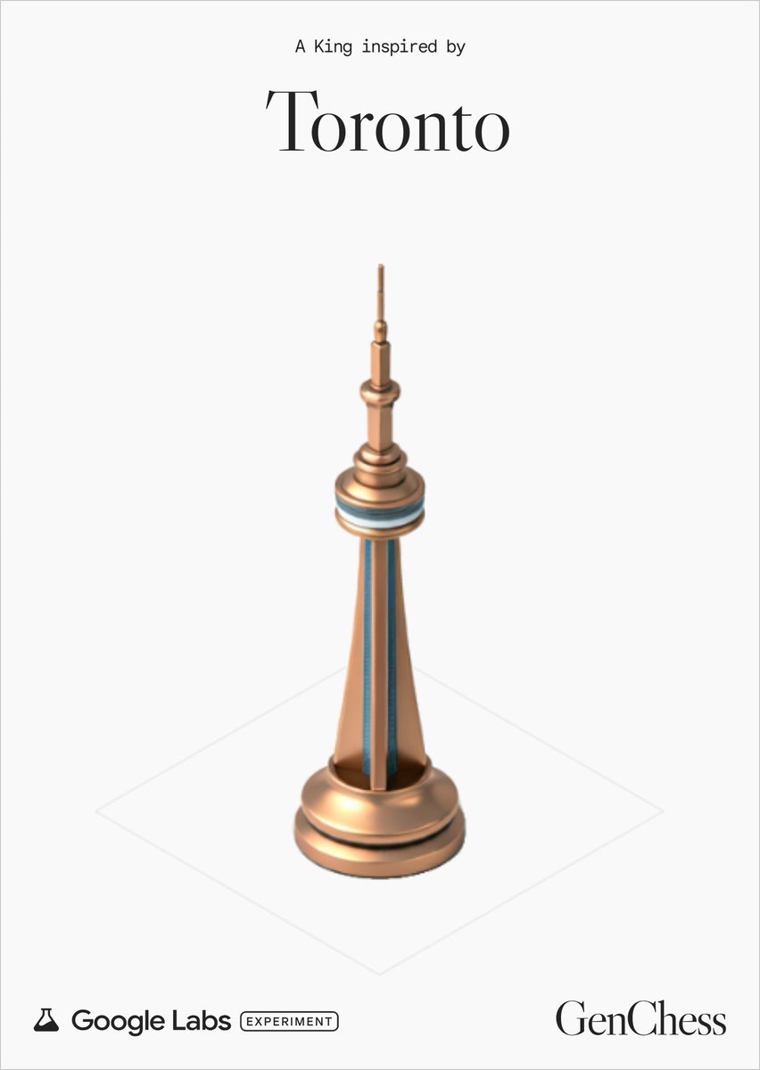 googlecanada's tweet photo. Our latest https://t.co/KyDoBCQw4s experiment is here! #GenChess turns your ideas into playable art pieces using Google’s Imagen 3 model. Create and play today ♟️ → https://t.co/uNlr0AeJNG https://t.co/jLof39Ixsj