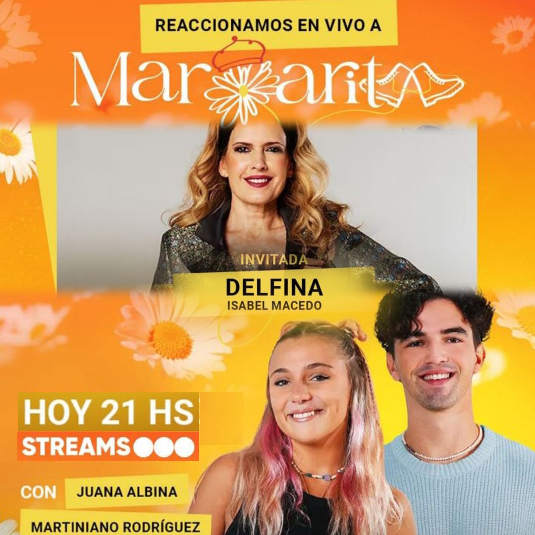 ZZNoficial's tweet photo. [HOY 21hs.Arg] Conectate a #StreamsTLF en YT/TWT para ver a @BelisaMacedo en la Reacción en Vivo a #Margarita (Ultima Semana) c/@Juan1taAlbina y @MartinianoRC_ https://t.co/PQi6Y758sa