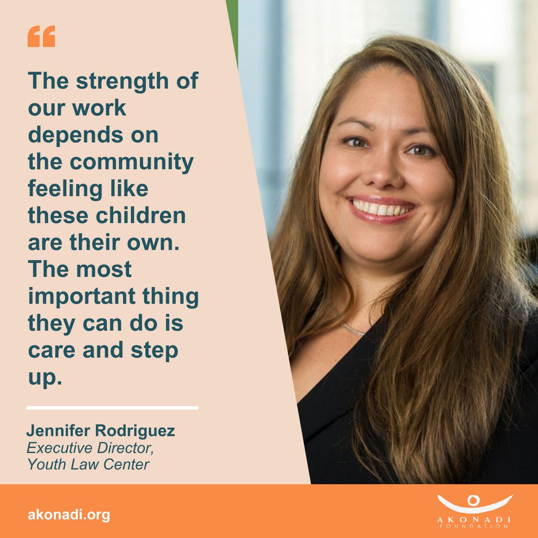For the latest installment of our AiO blog series, Akoandi President Ray Colmenar interviewed Jennifer Rodriguez, Executive Director of @YouthLawCenter! 

Read their conversation to learn more about YLC’s efforts to uplift youth and transform systems.
akonadi.org/oaklands-youth…