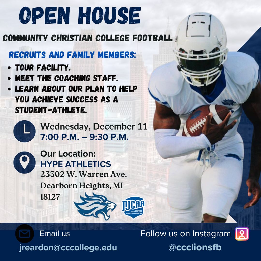 Community Christian College Football tweet media