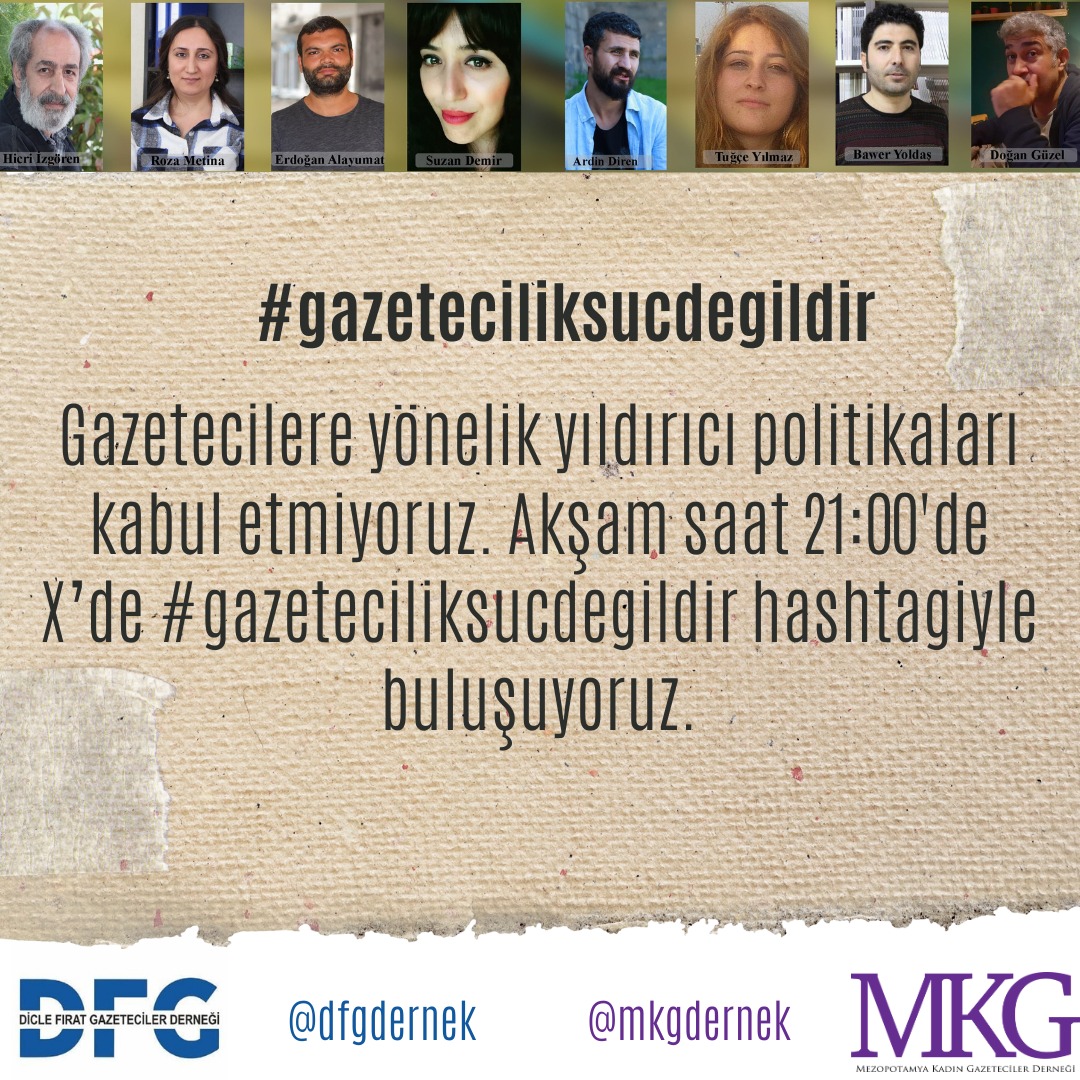 #GazetecilikSuçDeğildir