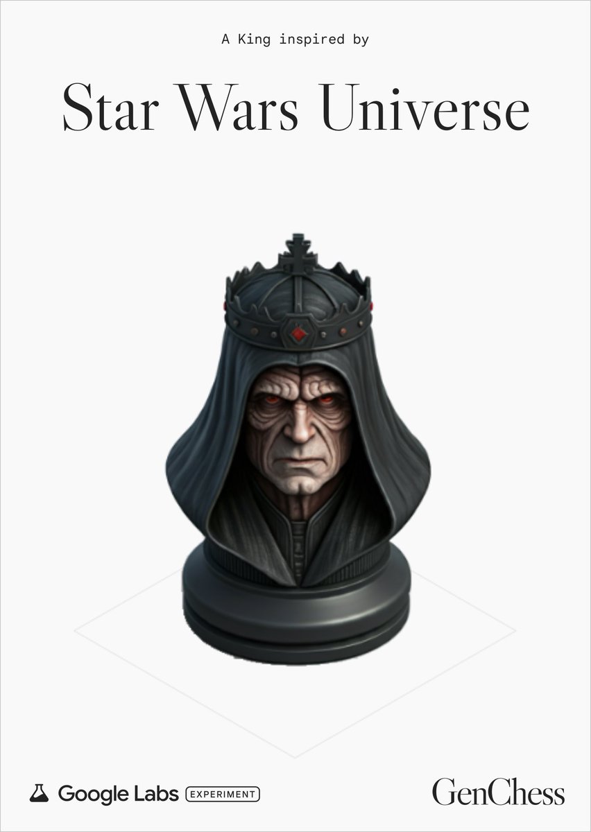 DeryaTR_'s tweet photo. Wow, I absolutely love these #GenChess set creations by @labsdotgoogle!
I just created bunch of Star Wars and Star Trek chess sets!
I wonder if we can get these 3D printed-soooo cool! 🤩♟️💫 https://t.co/RinXOLIMcd