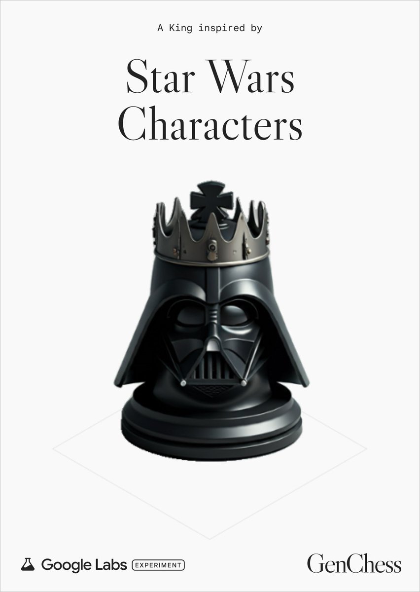 DeryaTR_'s tweet photo. Wow, I absolutely love these #GenChess set creations by @labsdotgoogle!
I just created bunch of Star Wars and Star Trek chess sets!
I wonder if we can get these 3D printed-soooo cool! 🤩♟️💫 https://t.co/RinXOLIMcd