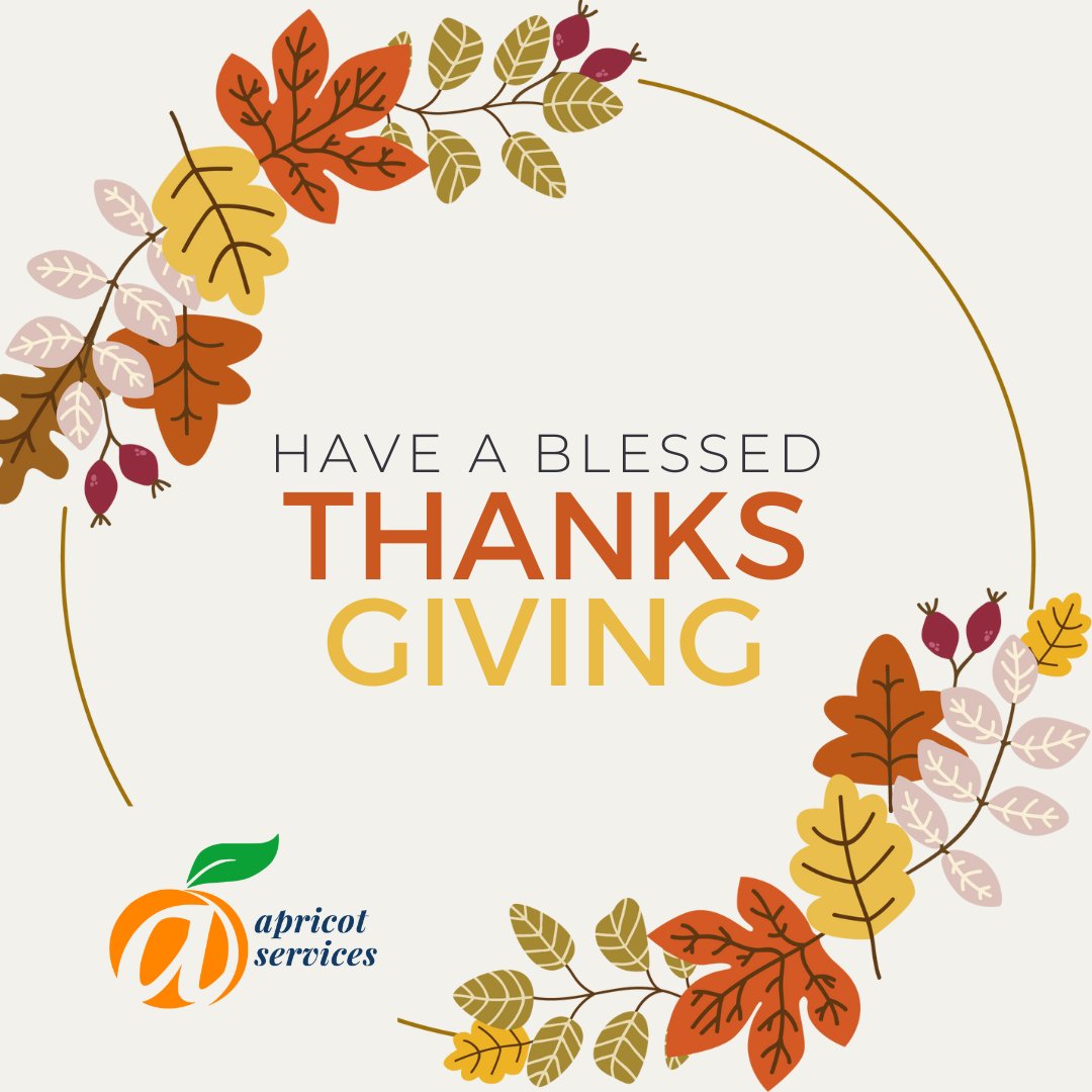 Happy Thanksgiving from Apricot Services! 🍁📚 We're grateful to partner with Christian publishers, authors, and non-profits helping share inspiring stories and messages. Thank you for trusting us to amplify your voice and make an impact. Wishing you a blessed holiday!