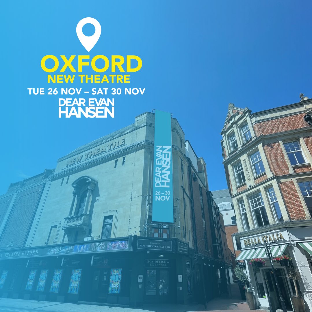👋<a href="/NewTheatreOx/">New Theatre Oxford</a> is our new home this week! And our final stop in 2024!
Tickets are selling fast: evanontour.com #DEHUKTour