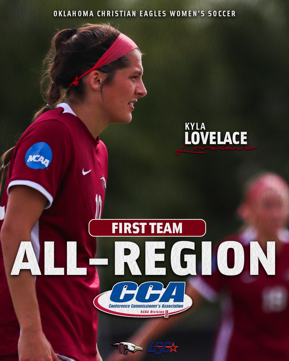 ✔️ First Team All-LSC
✔️ LSC Forward of the Year
☑️ 𝙁𝙞𝙧𝙨𝙩 𝙏𝙚𝙖𝙢 𝘼𝙡𝙡-𝙍𝙚𝙜𝙞𝙤𝙣 

<a href="/LovelaceKyla/">Kyla Lovelace</a> becomes <a href="/OCWsoc_Eagles/">OC Women's Soccer</a>’ second
<a href="/d2cca/">Division II CCA</a> First Team All-Region selection in program history.

🔗 bit.ly/3OtmwQo

#TalonsUp